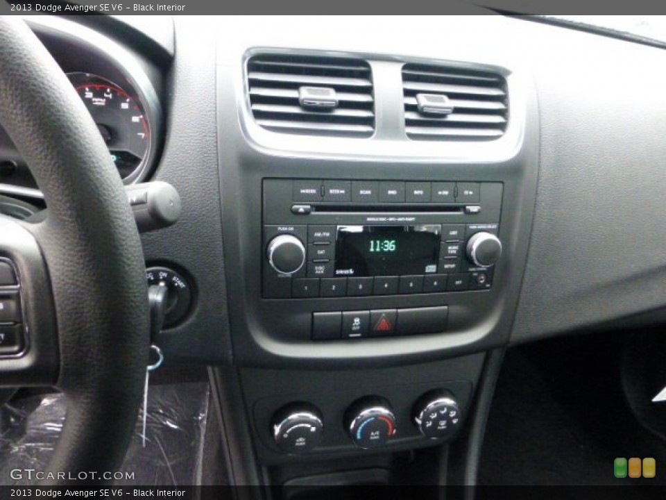 Black Interior Controls for the 2013 Dodge Avenger SE V6 #71571938