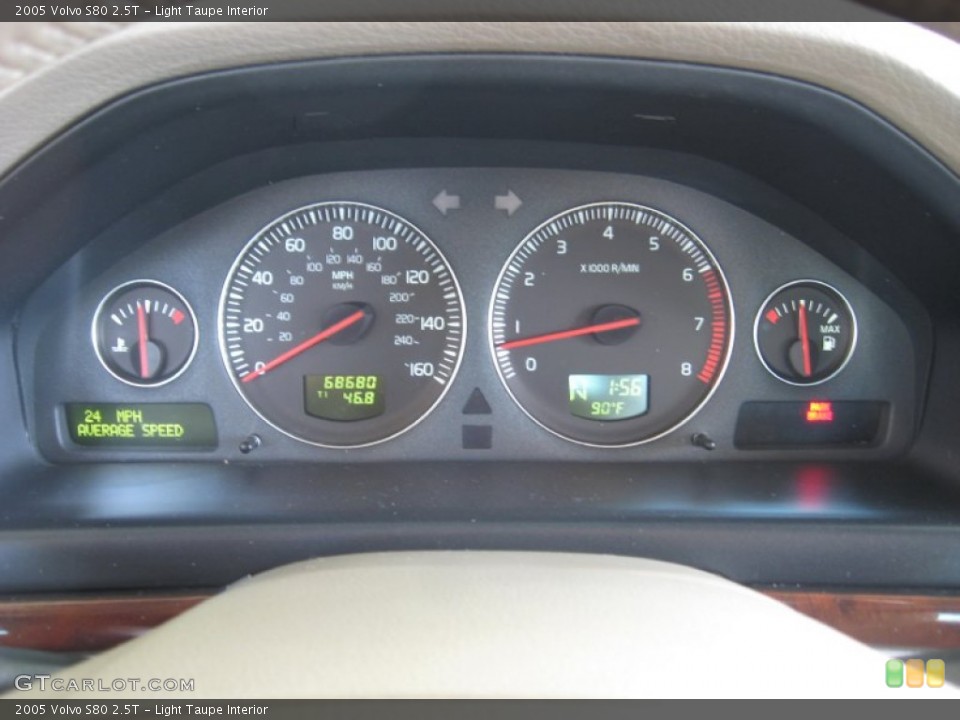 Light Taupe Interior Gauges for the 2005 Volvo S80 2.5T #71572349