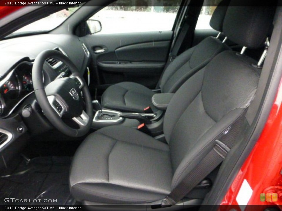 Black Interior Front Seat for the 2013 Dodge Avenger SXT V6 #71572697