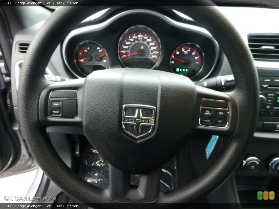 Black Interior Steering Wheel for the 2013 Dodge Avenger SE V6 #71572912