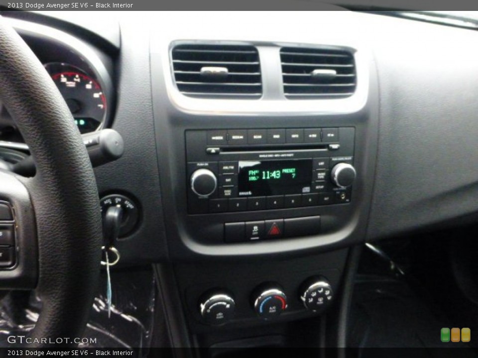 Black Interior Controls for the 2013 Dodge Avenger SE V6 #71572922