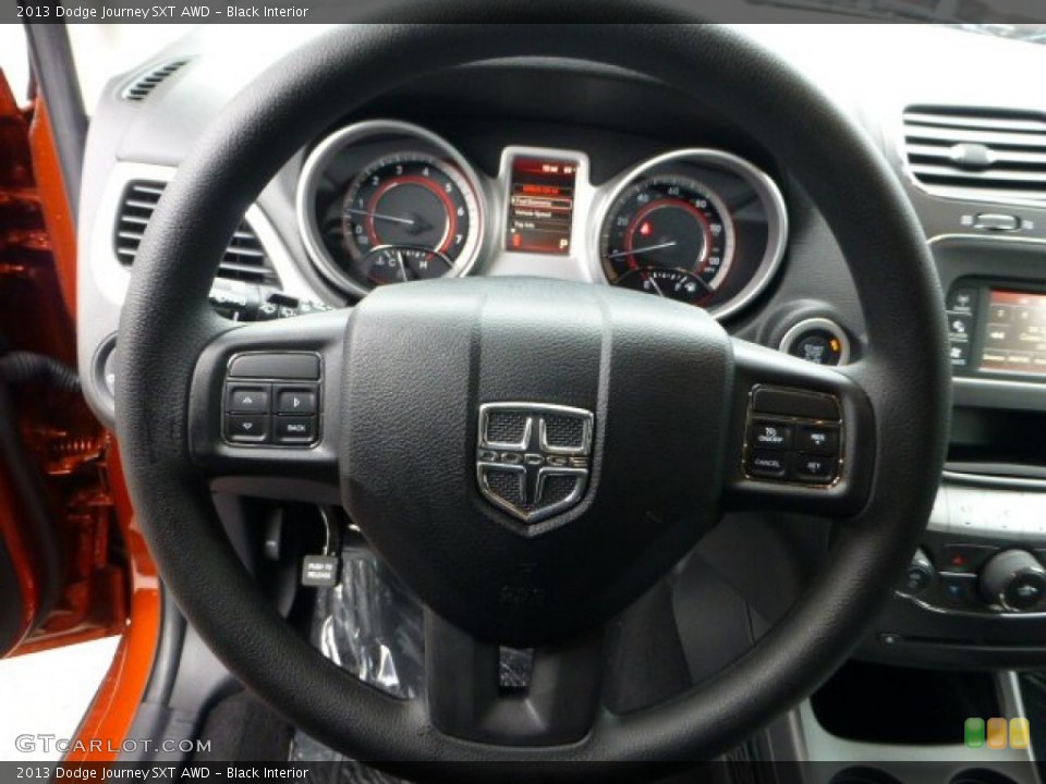 Black Interior Steering Wheel for the 2013 Dodge Journey SXT AWD #71573408