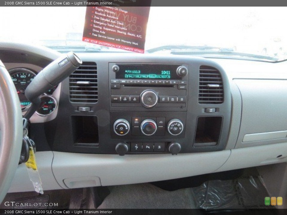 Light Titanium Interior Controls for the 2008 GMC Sierra 1500 SLE Crew Cab #71574566