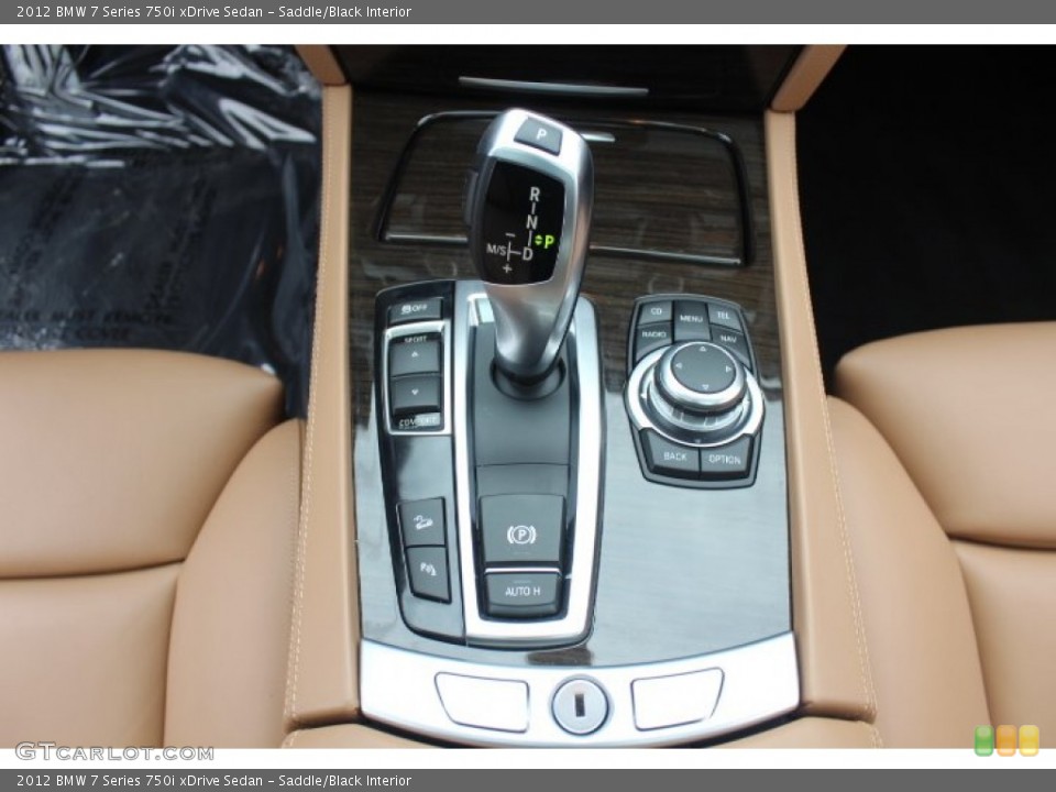 Saddle/Black Interior Transmission for the 2012 BMW 7 Series 750i xDrive Sedan #71575217