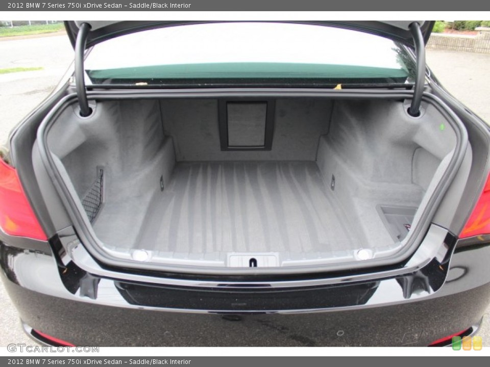 Saddle/Black Interior Trunk for the 2012 BMW 7 Series 750i xDrive Sedan #71575262