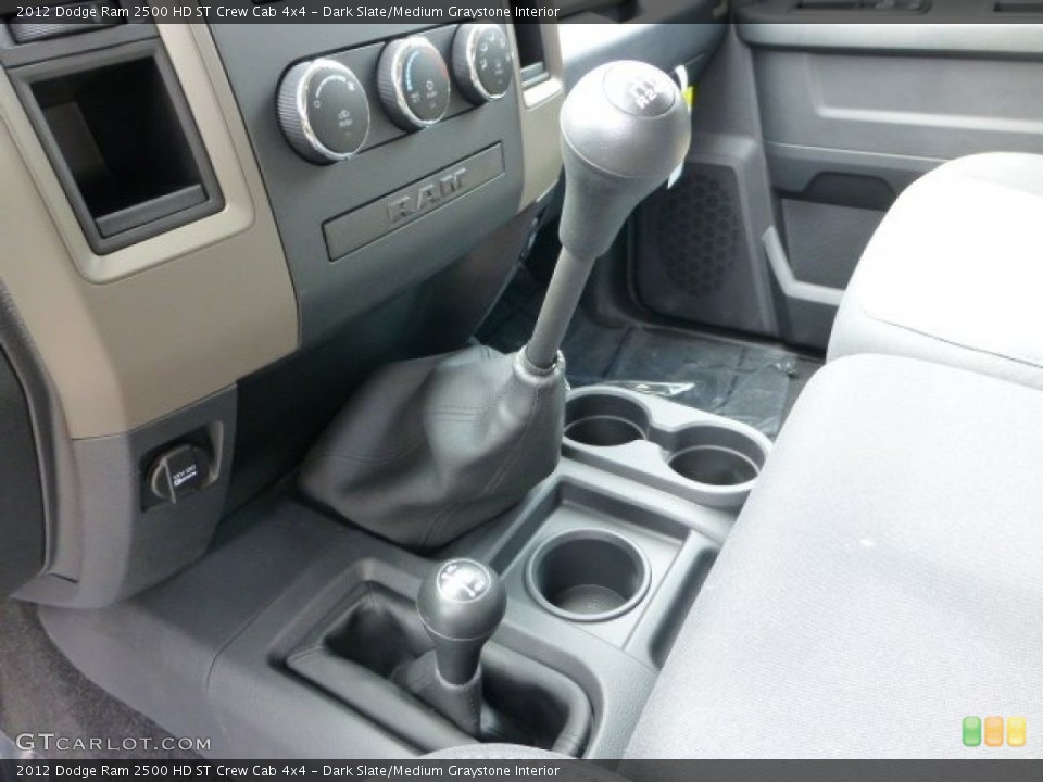 Dark Slate/Medium Graystone Interior Transmission for the 2012 Dodge Ram 2500 HD ST Crew Cab 4x4 #71575388