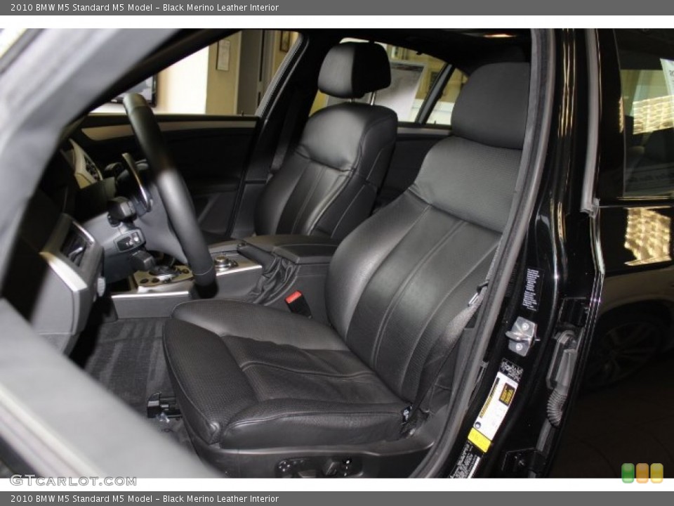 Black Merino Leather Interior Front Seat for the 2010 BMW M5  #71575445