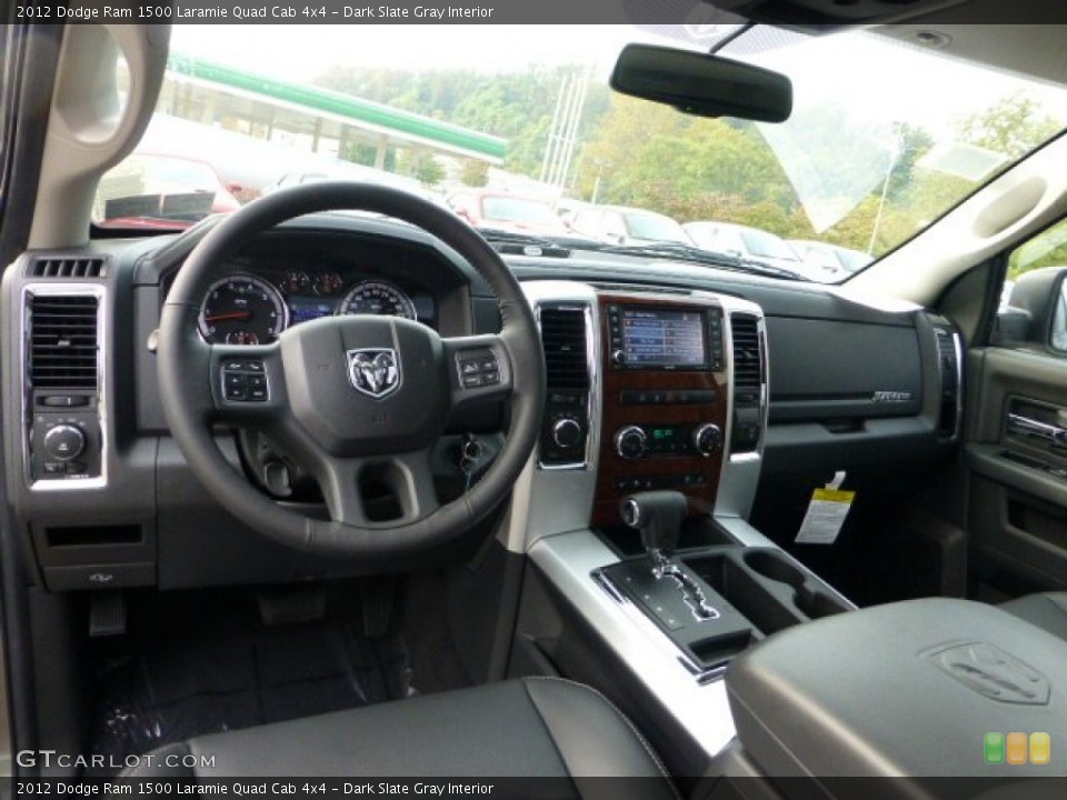 Dark Slate Gray Interior Prime Interior for the 2012 Dodge Ram 1500 Laramie Quad Cab 4x4 #71576531
