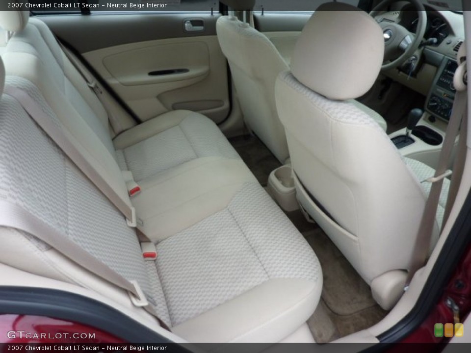 Neutral Beige Interior Rear Seat for the 2007 Chevrolet Cobalt LT Sedan #71577119