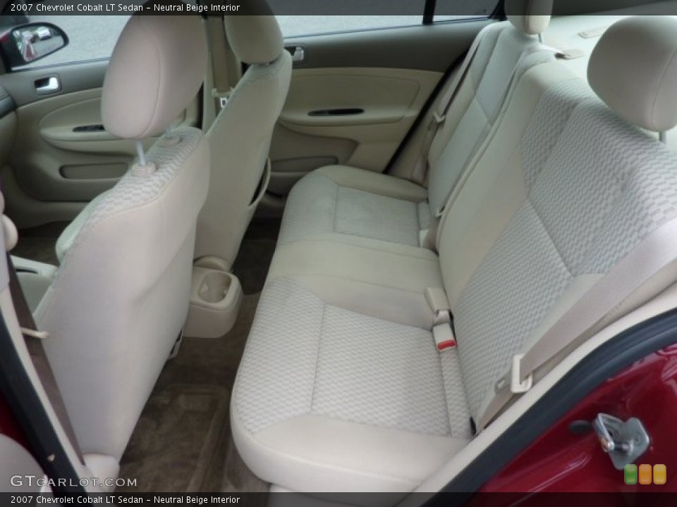 Neutral Beige Interior Rear Seat for the 2007 Chevrolet Cobalt LT Sedan #71577131