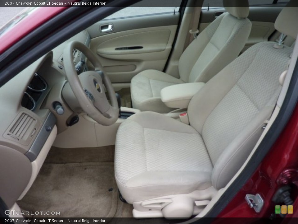 Neutral Beige Interior Front Seat for the 2007 Chevrolet Cobalt LT Sedan #71577146