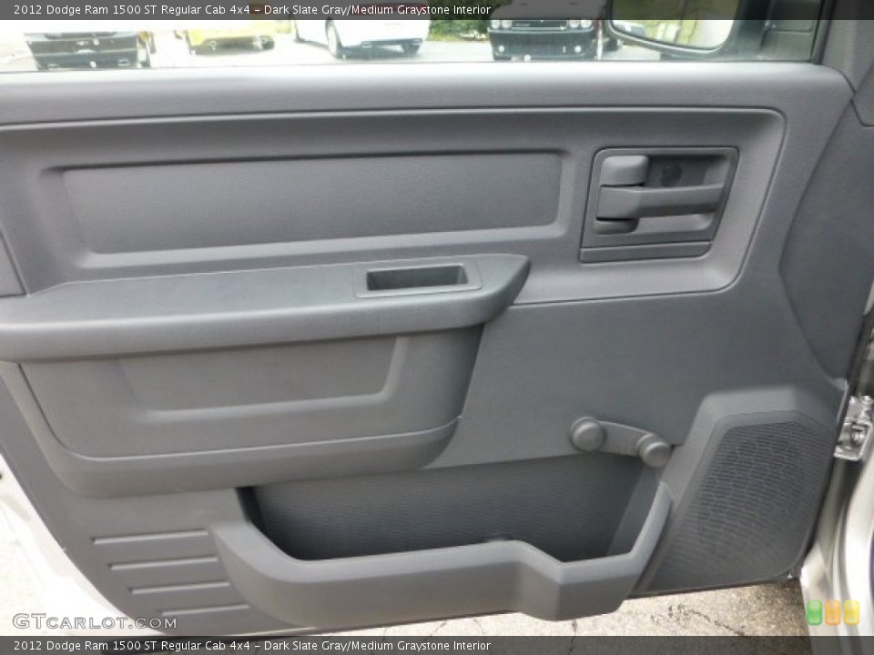 Dark Slate Gray/Medium Graystone Interior Door Panel for the 2012 Dodge Ram 1500 ST Regular Cab 4x4 #71577743