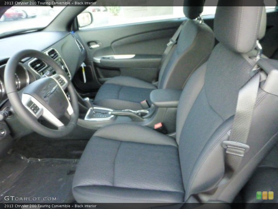Black Interior Front Seat for the 2013 Chrysler 200 Touring Convertible #71578352