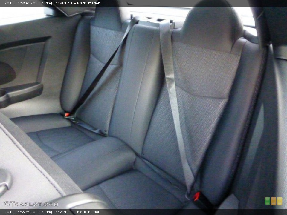 Black Interior Rear Seat for the 2013 Chrysler 200 Touring Convertible #71578361