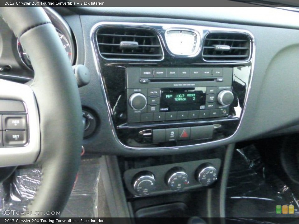 Black Interior Controls for the 2013 Chrysler 200 Touring Convertible #71578427