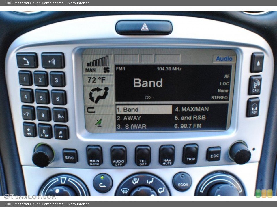 Nero Interior Audio System for the 2005 Maserati Coupe Cambiocorsa #71579465