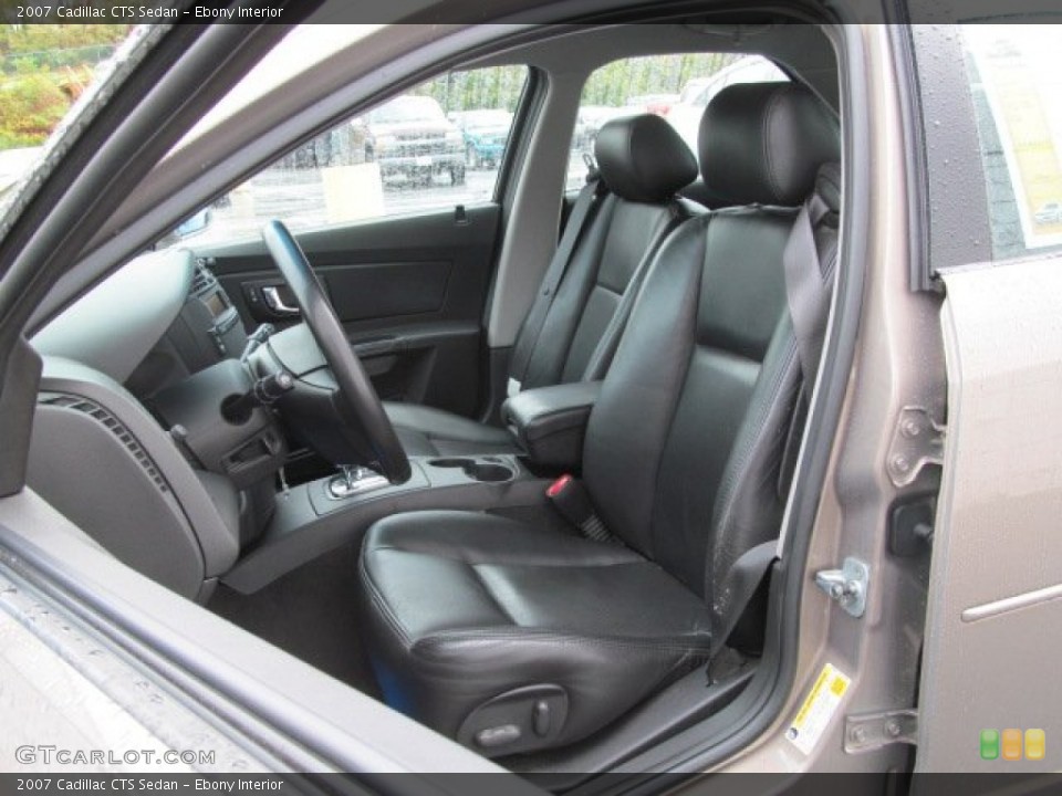 Ebony Interior Front Seat for the 2007 Cadillac CTS Sedan #71580077