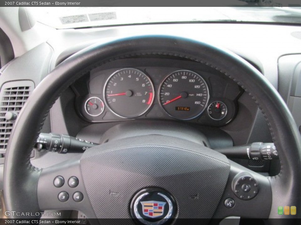 Ebony Interior Steering Wheel for the 2007 Cadillac CTS Sedan #71580110