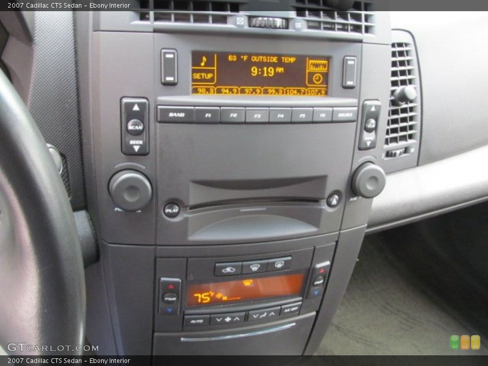 Ebony Interior Controls for the 2007 Cadillac CTS Sedan #71580119