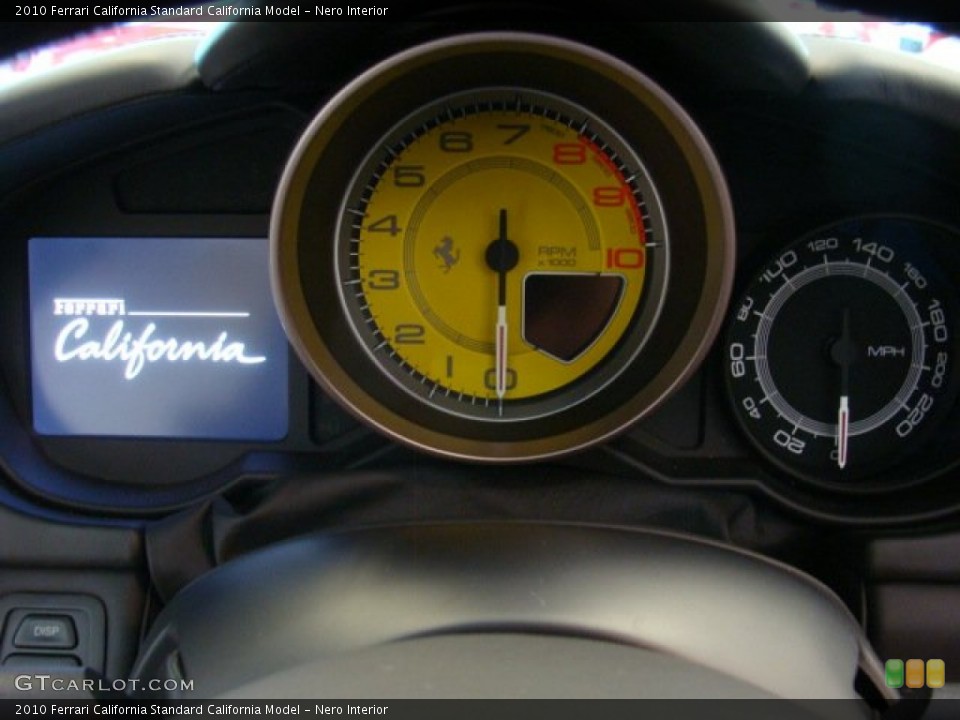 Nero Interior Gauges for the 2010 Ferrari California  #71580264