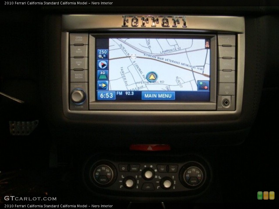 Nero Interior Navigation for the 2010 Ferrari California  #71580290