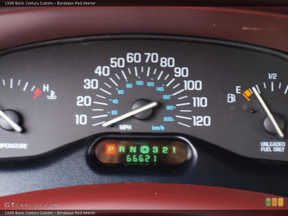 Bordeaux Red Interior Gauges for the 1998 Buick Century Custom #71580672