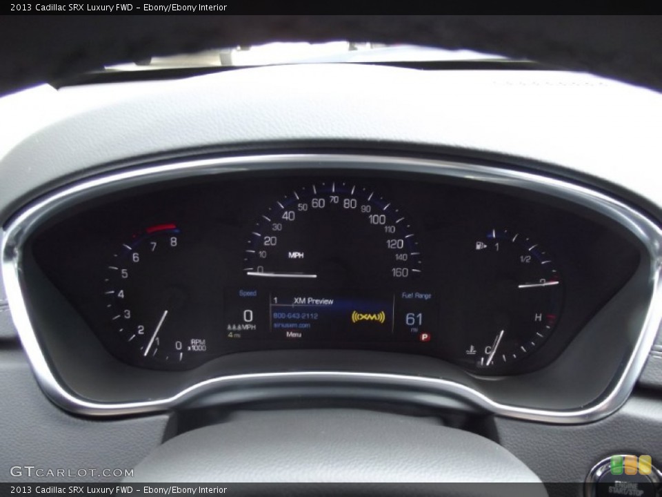 Ebony/Ebony Interior Gauges for the 2013 Cadillac SRX Luxury FWD #71581571