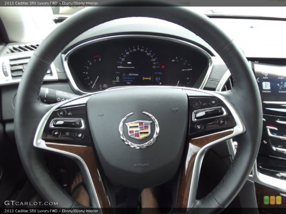 Ebony/Ebony Interior Steering Wheel for the 2013 Cadillac SRX Luxury FWD #71581580