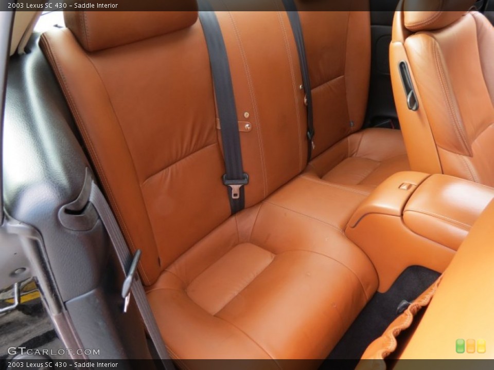Saddle Interior Rear Seat for the 2003 Lexus SC 430 #71581865