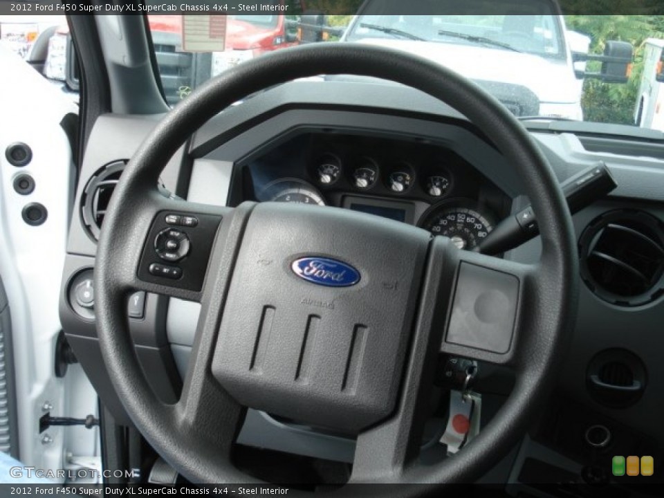Steel Interior Steering Wheel for the 2012 Ford F450 Super Duty XL SuperCab Chassis 4x4 #71582920