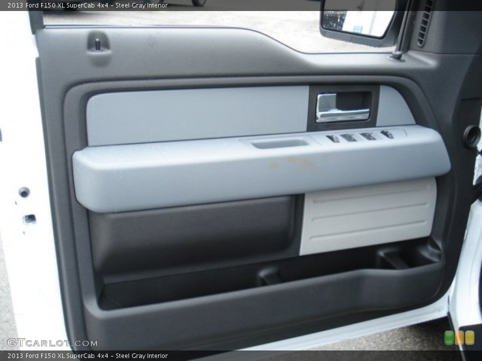 Steel Gray Interior Door Panel for the 2013 Ford F150 XL SuperCab 4x4 #71583377