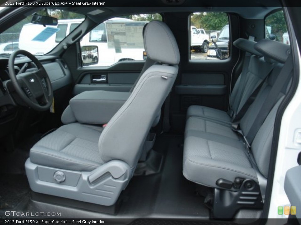 Steel Gray Interior Photo for the 2013 Ford F150 XL SuperCab 4x4 #71583395