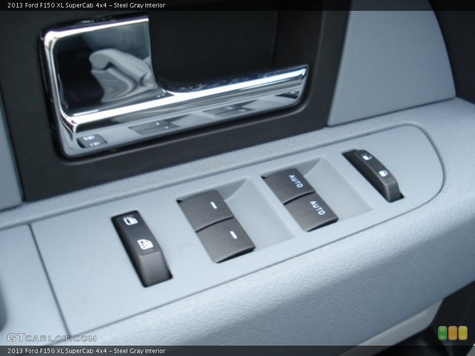 Steel Gray Interior Controls for the 2013 Ford F150 XL SuperCab 4x4 #71583404