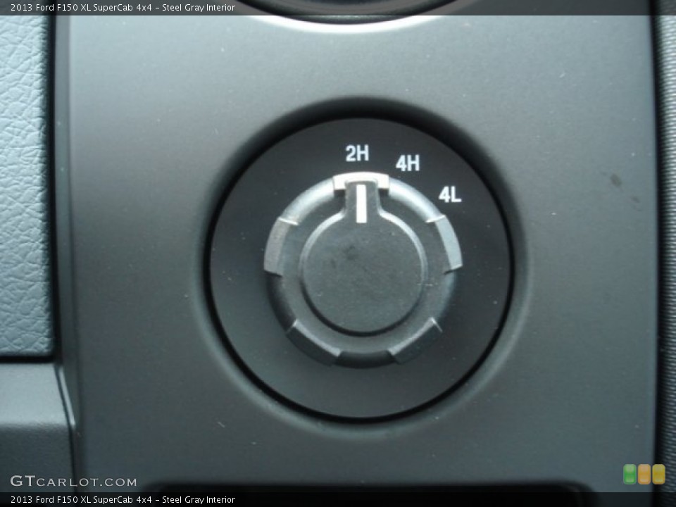 Steel Gray Interior Controls for the 2013 Ford F150 XL SuperCab 4x4 #71583419