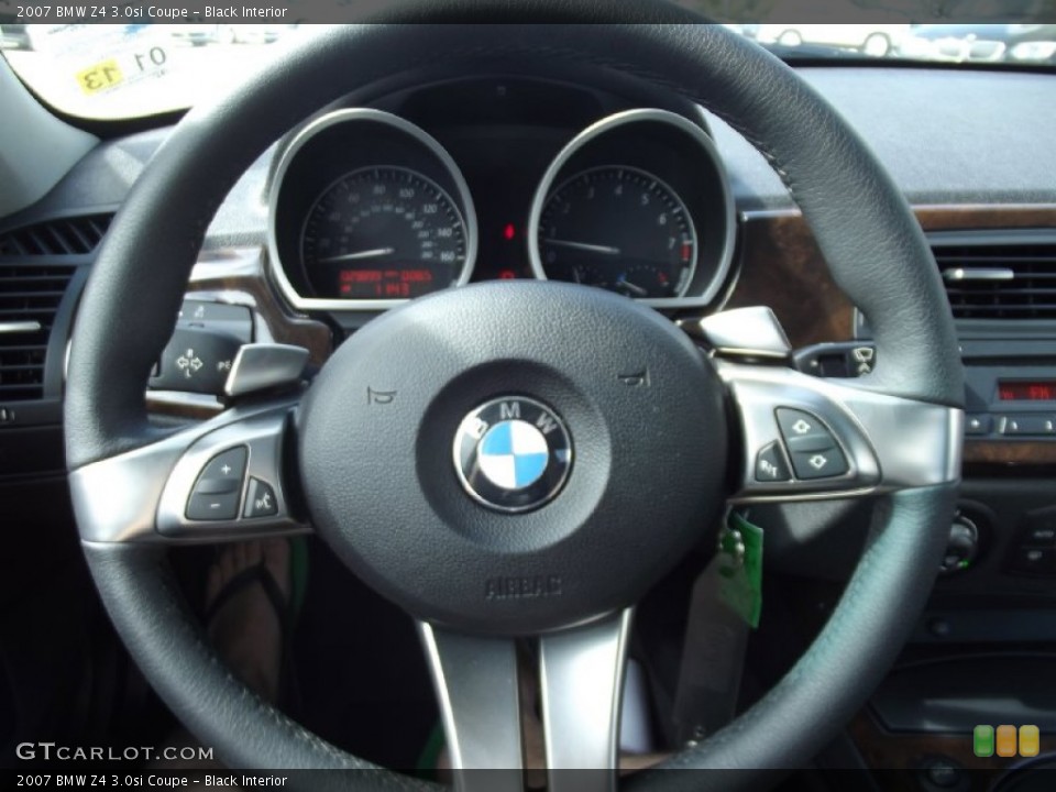 Black Interior Steering Wheel for the 2007 BMW Z4 3.0si Coupe #71583749