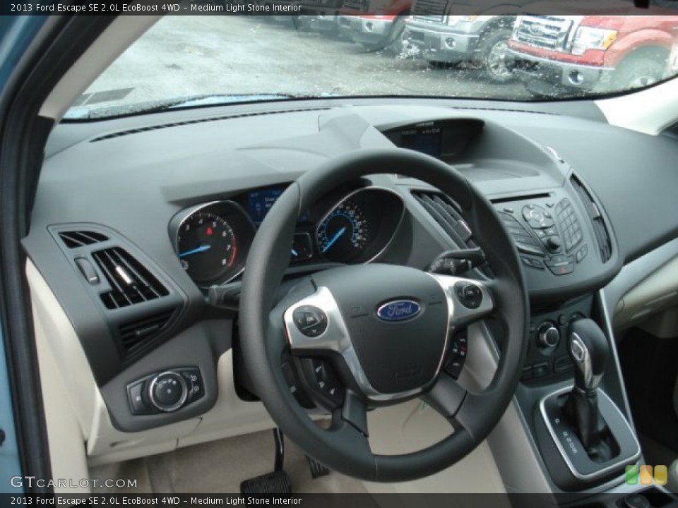 Medium Light Stone Interior Dashboard for the 2013 Ford Escape SE 2.0L EcoBoost 4WD #71584200