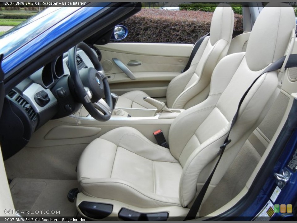 Beige Interior Photo for the 2007 BMW Z4 3.0si Roadster #71586255