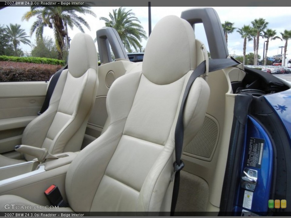 Beige Interior Front Seat for the 2007 BMW Z4 3.0si Roadster #71586261
