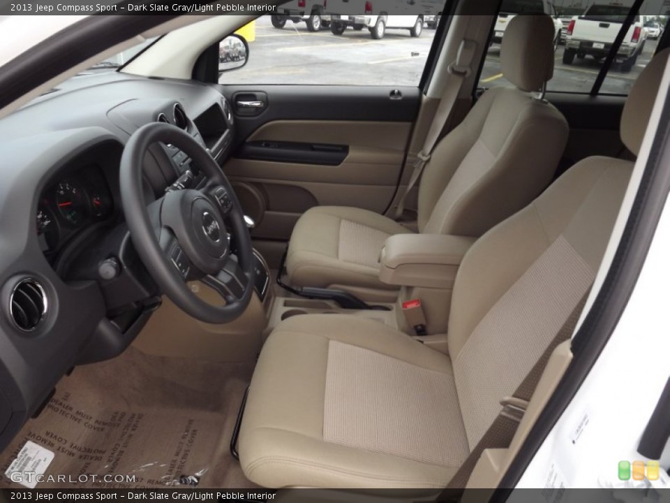 Dark Slate Gray/Light Pebble Interior Photo for the 2013 Jeep Compass Sport #71587369