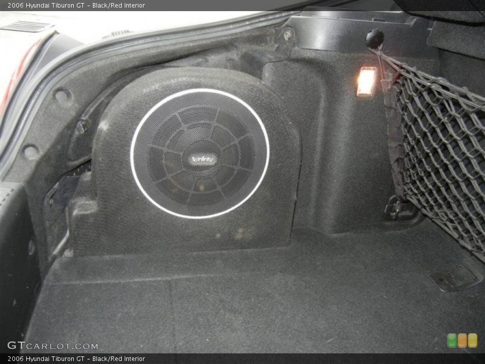Black/Red Interior Audio System for the 2006 Hyundai Tiburon GT #71587818