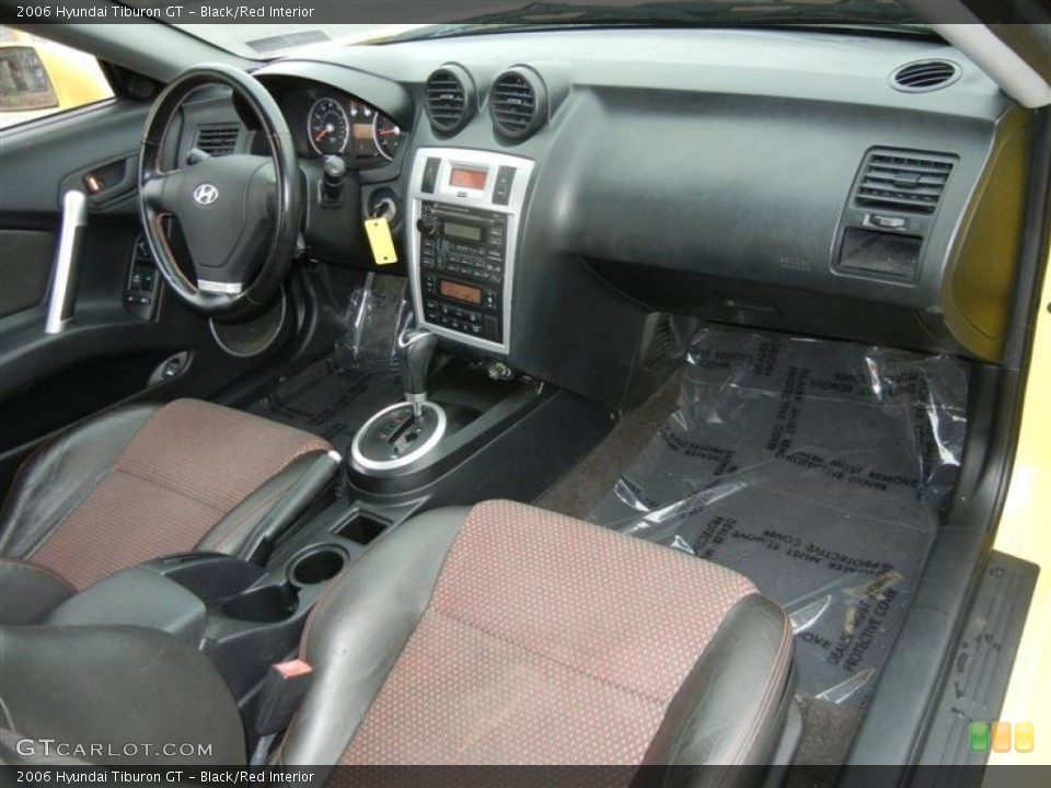 Black/Red Interior Dashboard for the 2006 Hyundai Tiburon GT #71588241