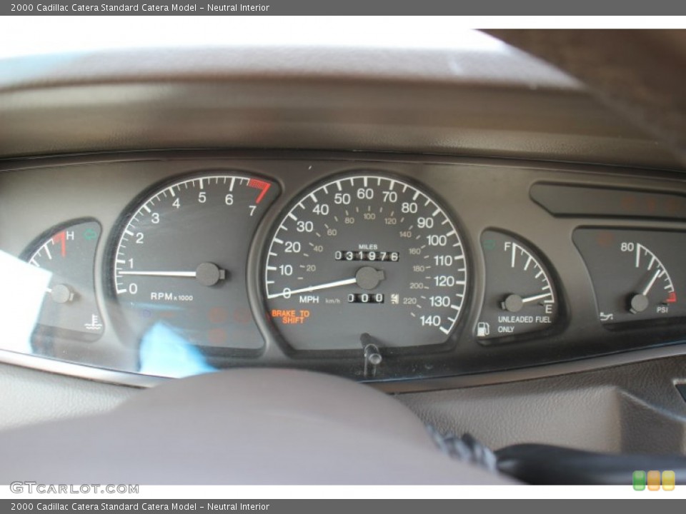 Neutral Interior Gauges for the 2000 Cadillac Catera  #71592123