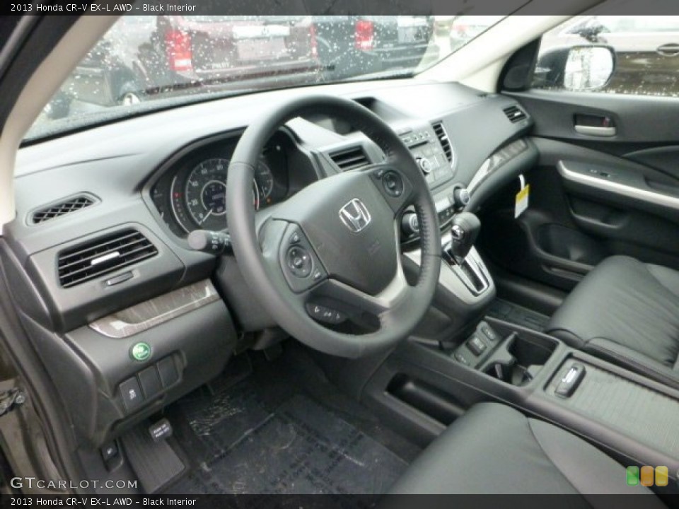 Black Interior Prime Interior for the 2013 Honda CR-V EX-L AWD #71592480