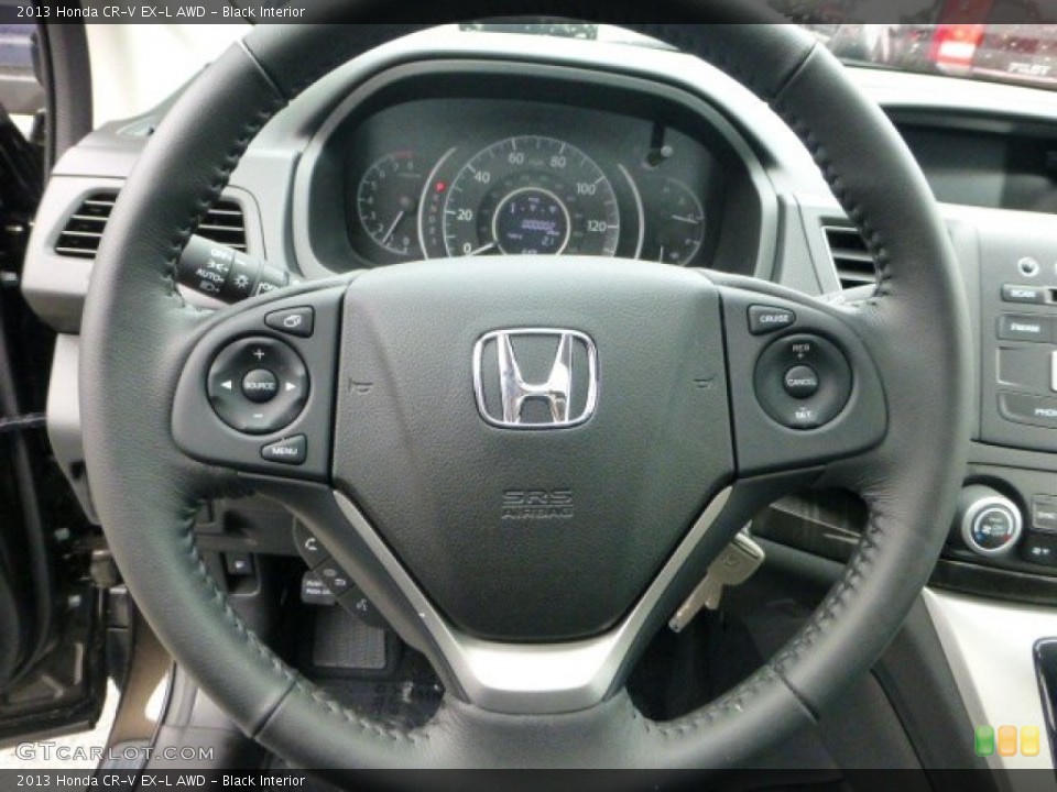 Black Interior Steering Wheel for the 2013 Honda CR-V EX-L AWD #71592495