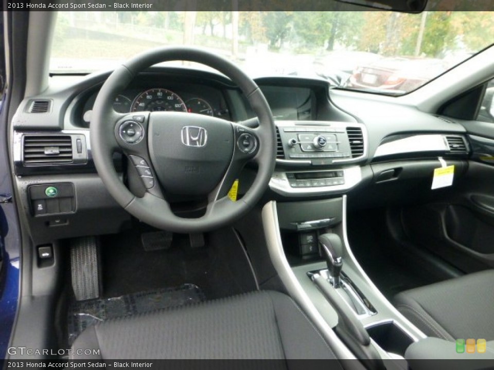 Black Interior Prime Interior for the 2013 Honda Accord Sport Sedan #71593455