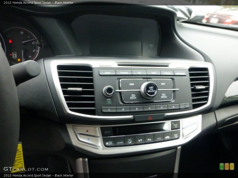 Black Interior Controls for the 2013 Honda Accord Sport Sedan #71593507