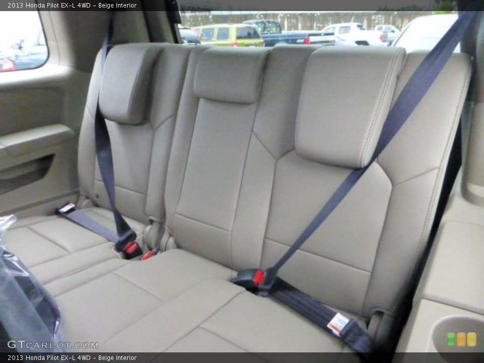 Beige Interior Rear Seat for the 2013 Honda Pilot EX-L 4WD #71594127