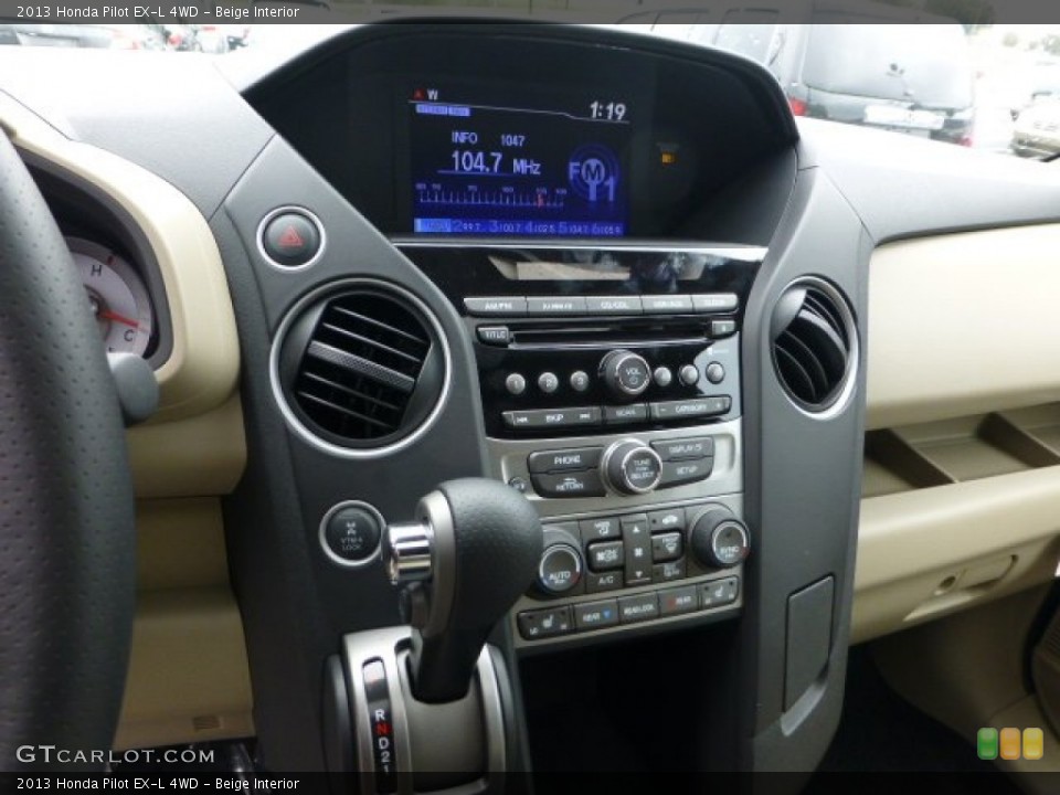 Beige Interior Controls for the 2013 Honda Pilot EX-L 4WD #71594175