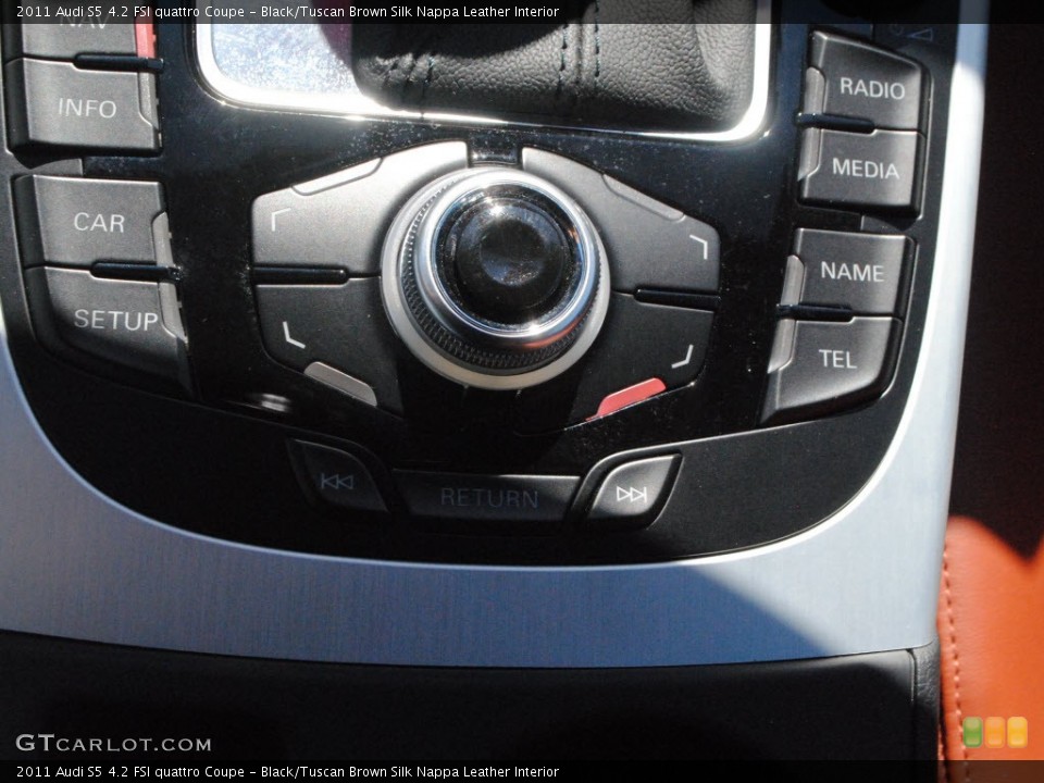 Black/Tuscan Brown Silk Nappa Leather Interior Controls for the 2011 Audi S5 4.2 FSI quattro Coupe #71596269