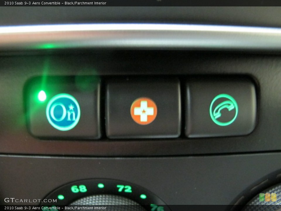 Black/Parchment Interior Controls for the 2010 Saab 9-3 Aero Convertible #71597650
